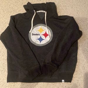 Pittsburgh Steelers grey and black hoodie! Womens size medium
